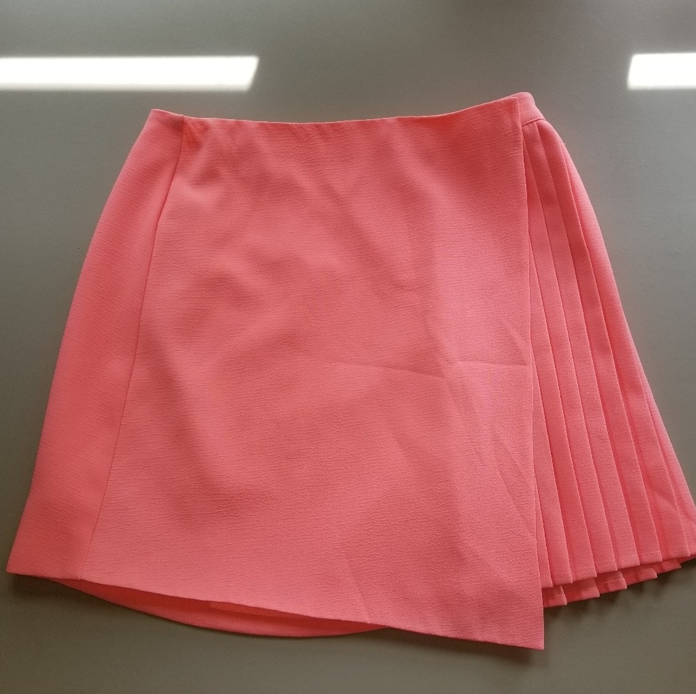 Topshop Pink Wrap Around Skirt Sz 4
